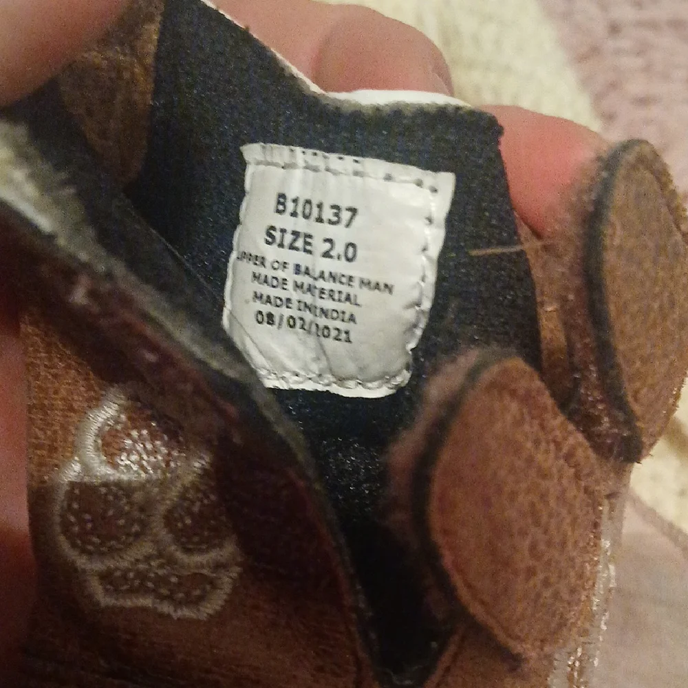 Brown Embroidered Kids Cowboy Boots